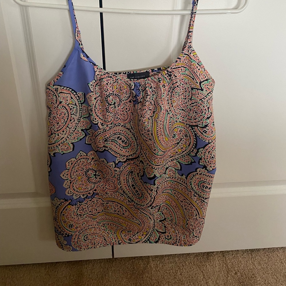 Paisley Silk Tanktop, EUC, XS